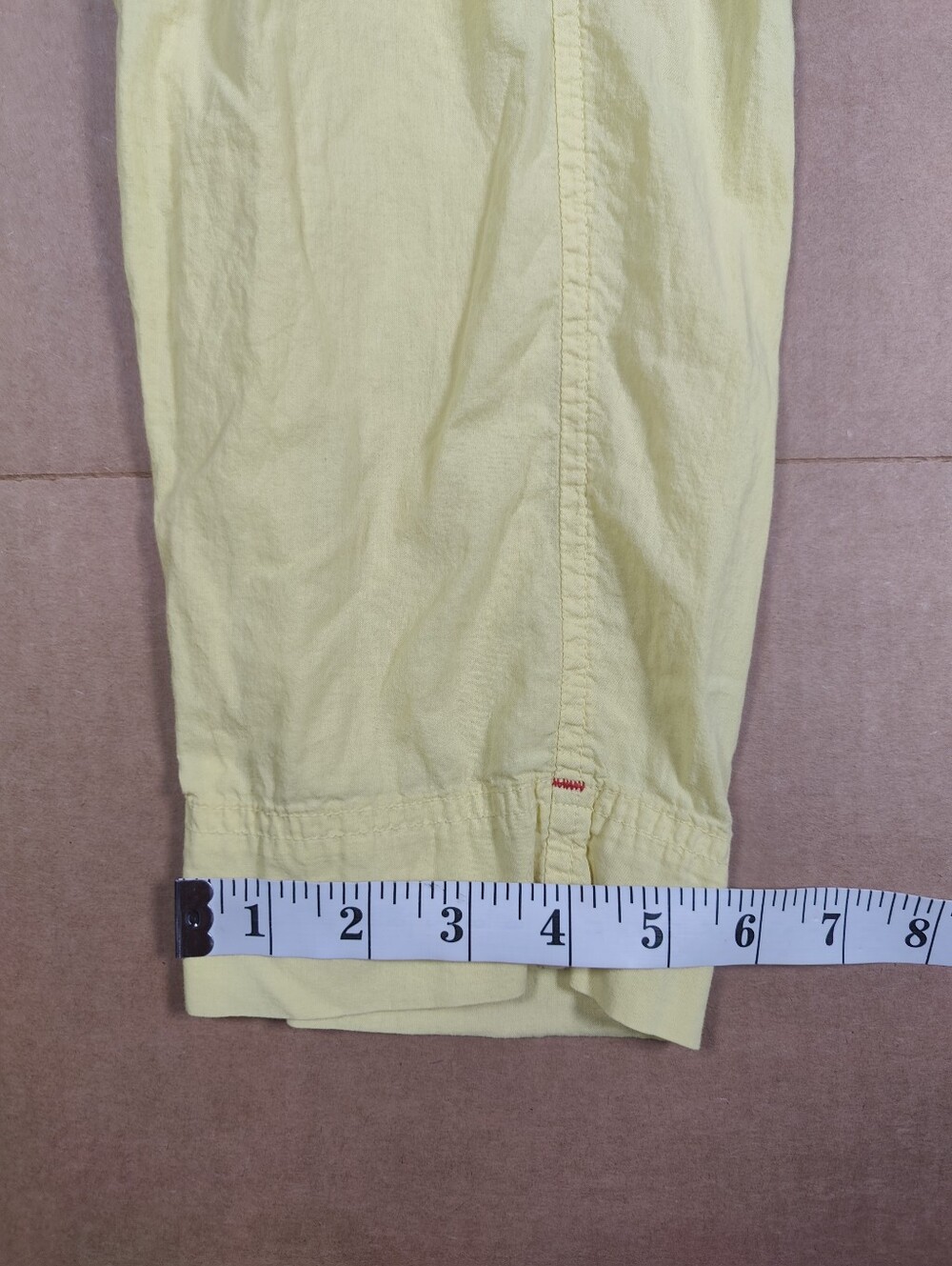 Xirena 100% Cotton Yellow Drawtring Lightweight Jogger Pants Size XS Made In USA - Picture 8 of 8